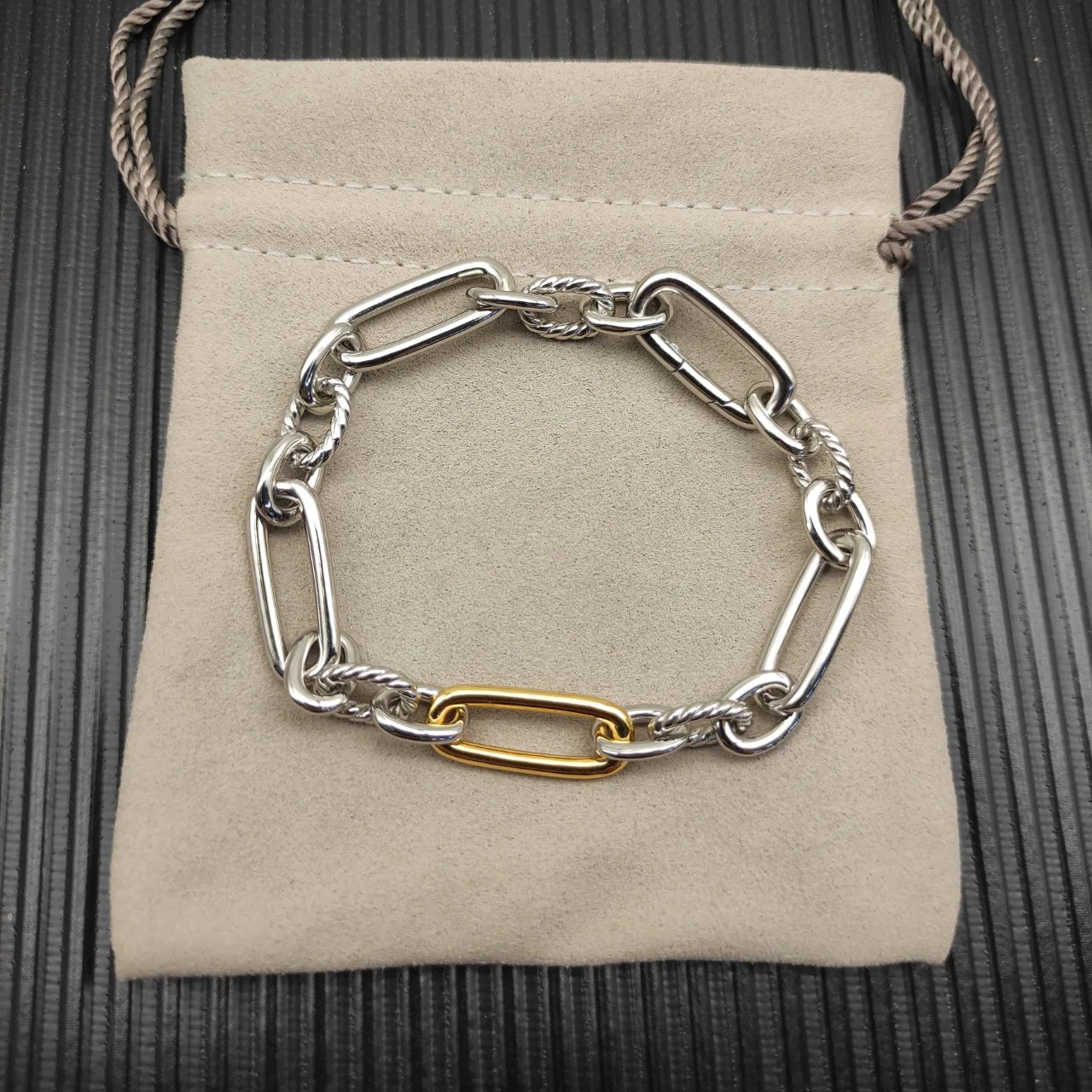 Lexington Double Ring Nylon Rope Bracelet For Men And Women