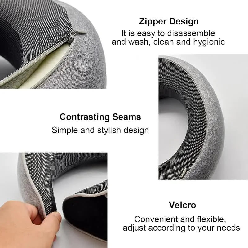 Snail Style Memory Foam Travel Neck Pillow U Shaped Support