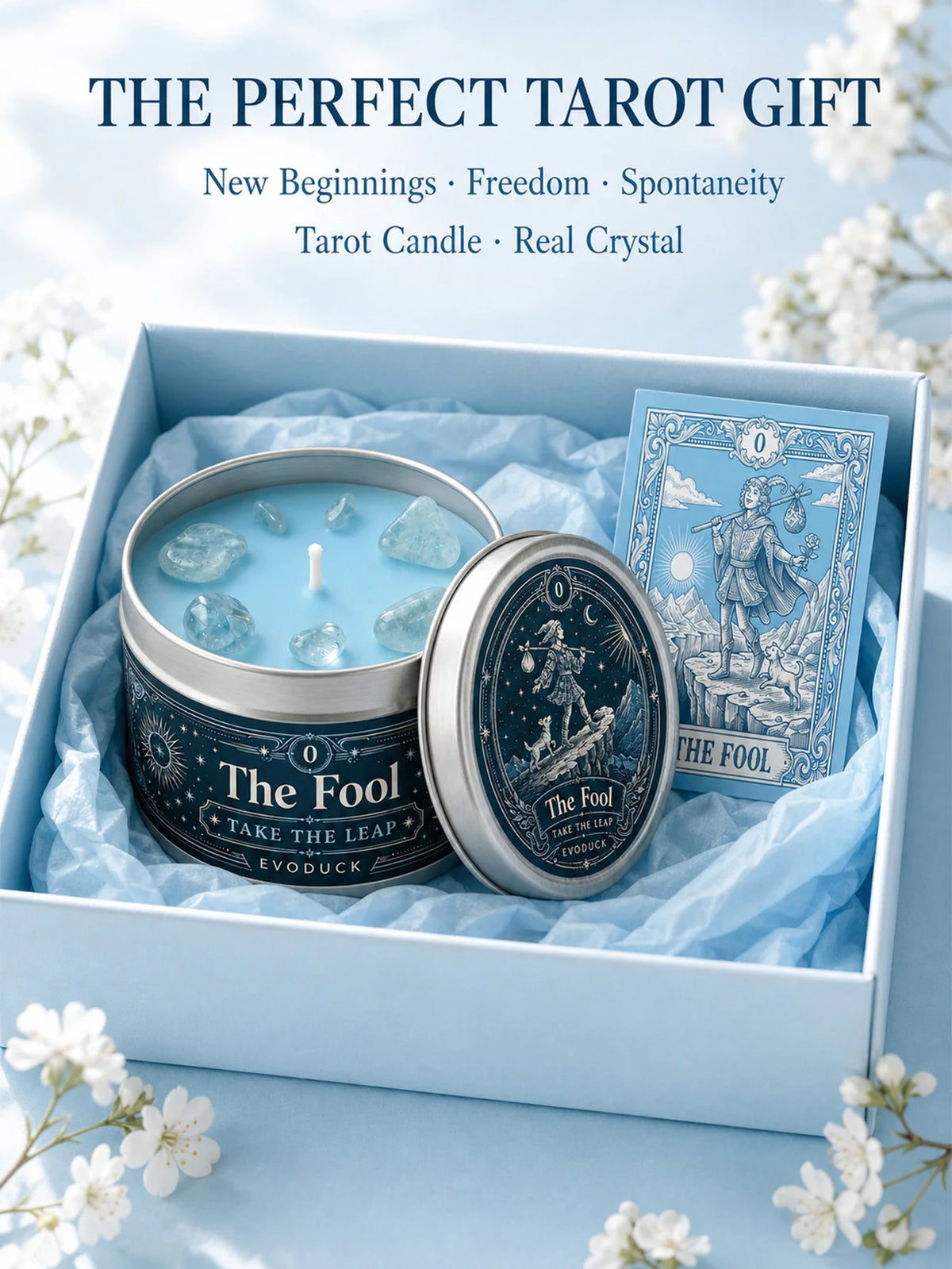Evoduck The Fool Tarot Scented Candle For Spiritual Meditation