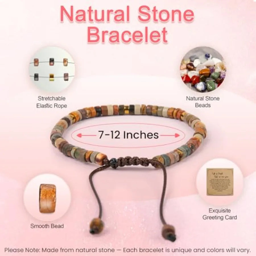 Inspirational Gift Bracelets For Women Healing Natural Stone Beads