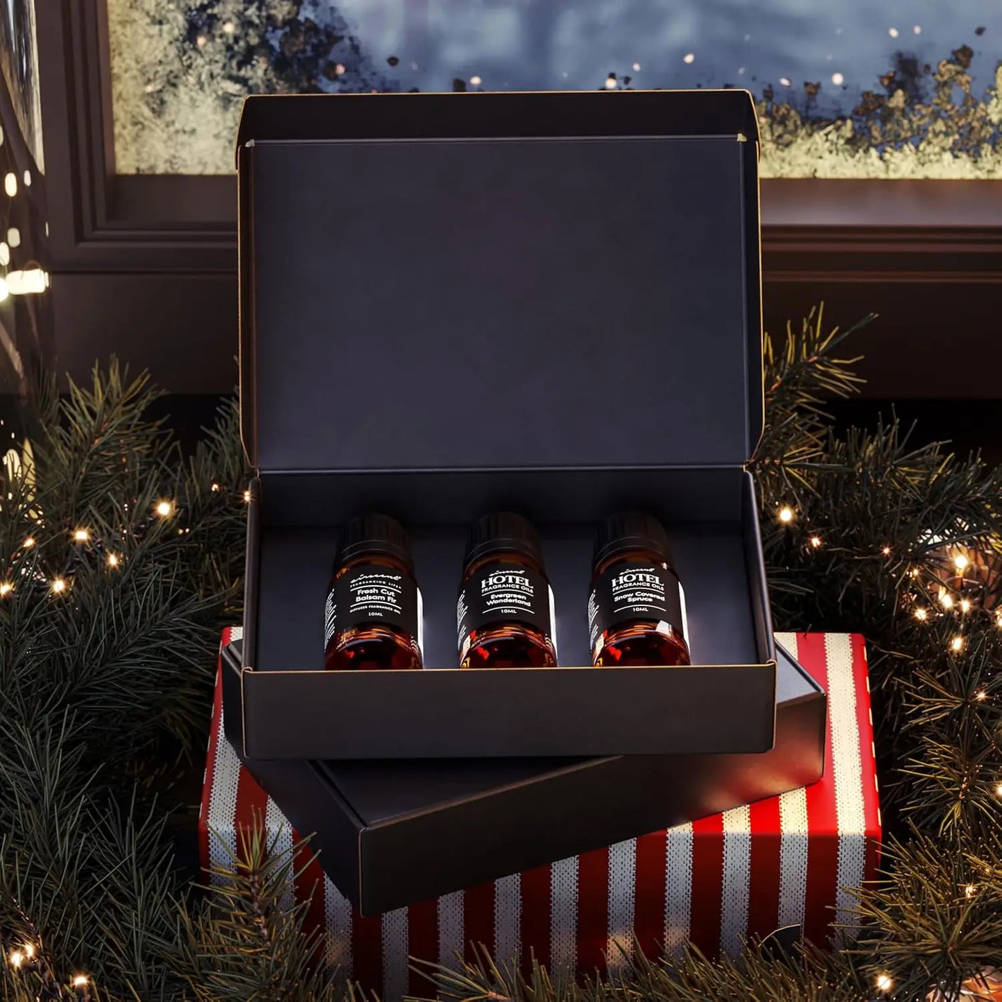 Christmas Tree Diffuser Oils 3 Pack Evergreen Balsam Fir Spruce