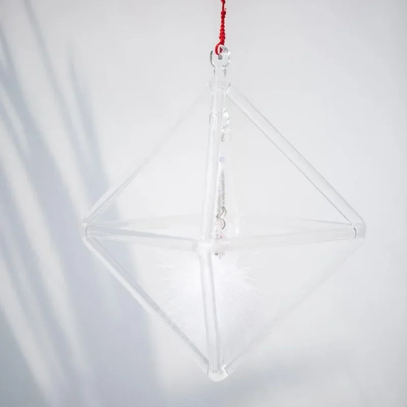 GIOIO Quartz Crystal Singing Pyramid Sound Healing Chakra Instrument