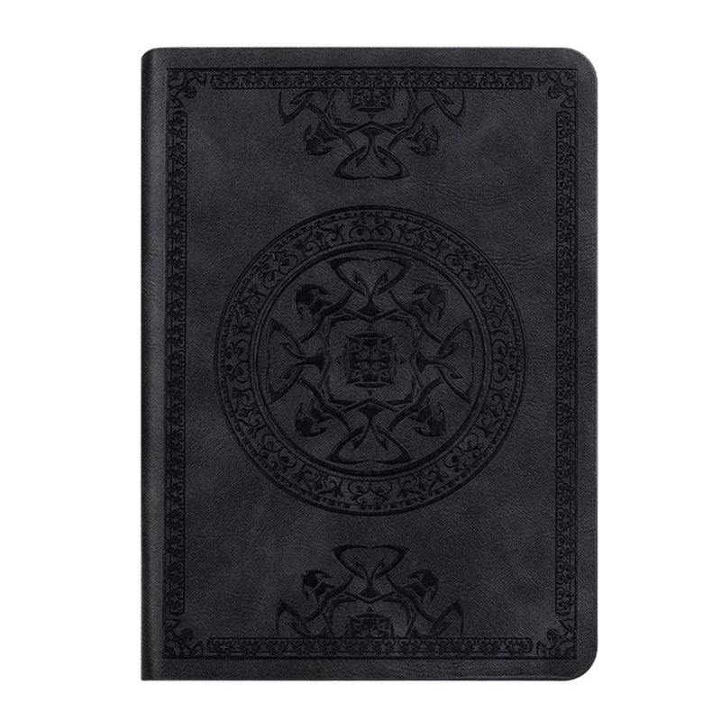 Portable Vintage Pattern Leather Notebook Diary Notepad Gift