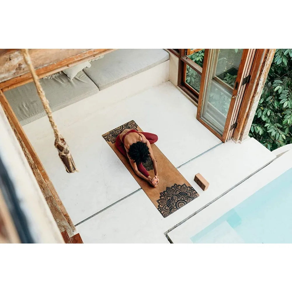 Yoga Design Lab Sustainable Cork Rubber Yoga Mat