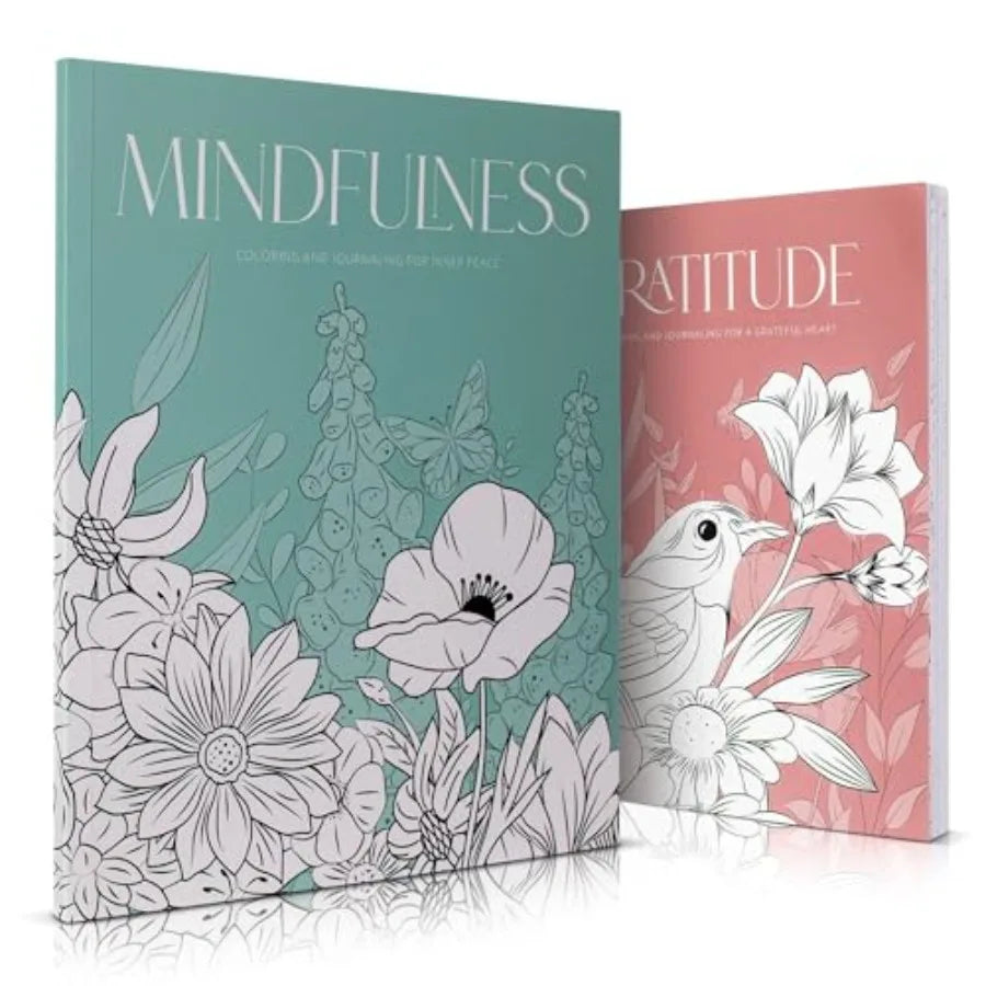Beautiful Adult Coloring Book Set Of 2 For Relaxation