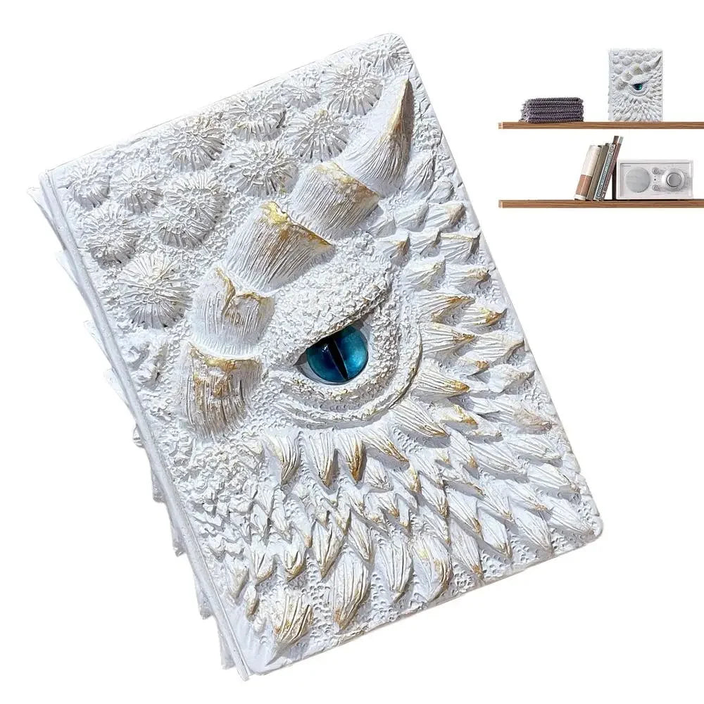 3D Dragon Eye Vintage Embossed Writing Journal For Dragon Lovers