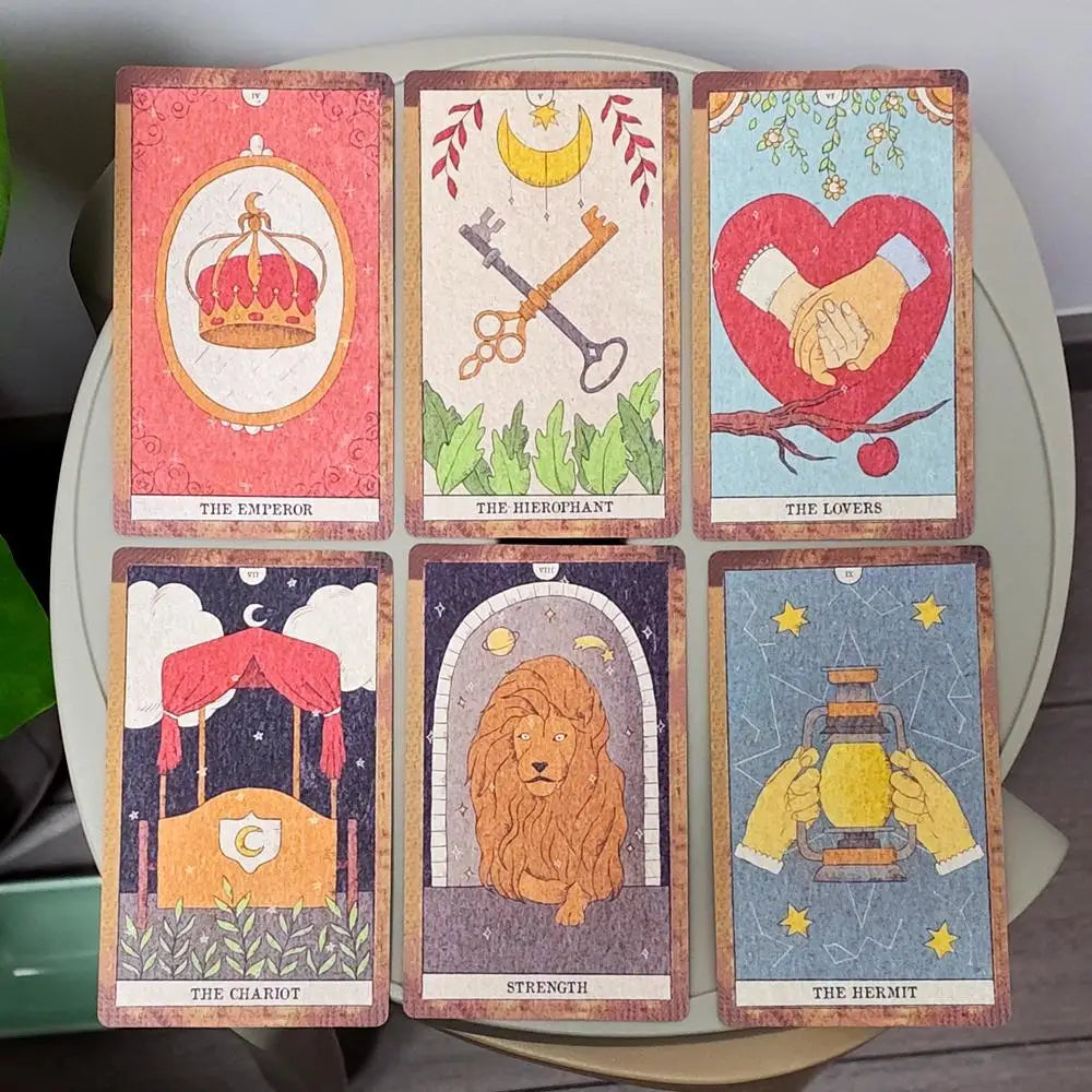 Moon Magic Tarot Deck 78 Vintage Style Divination Cards Set