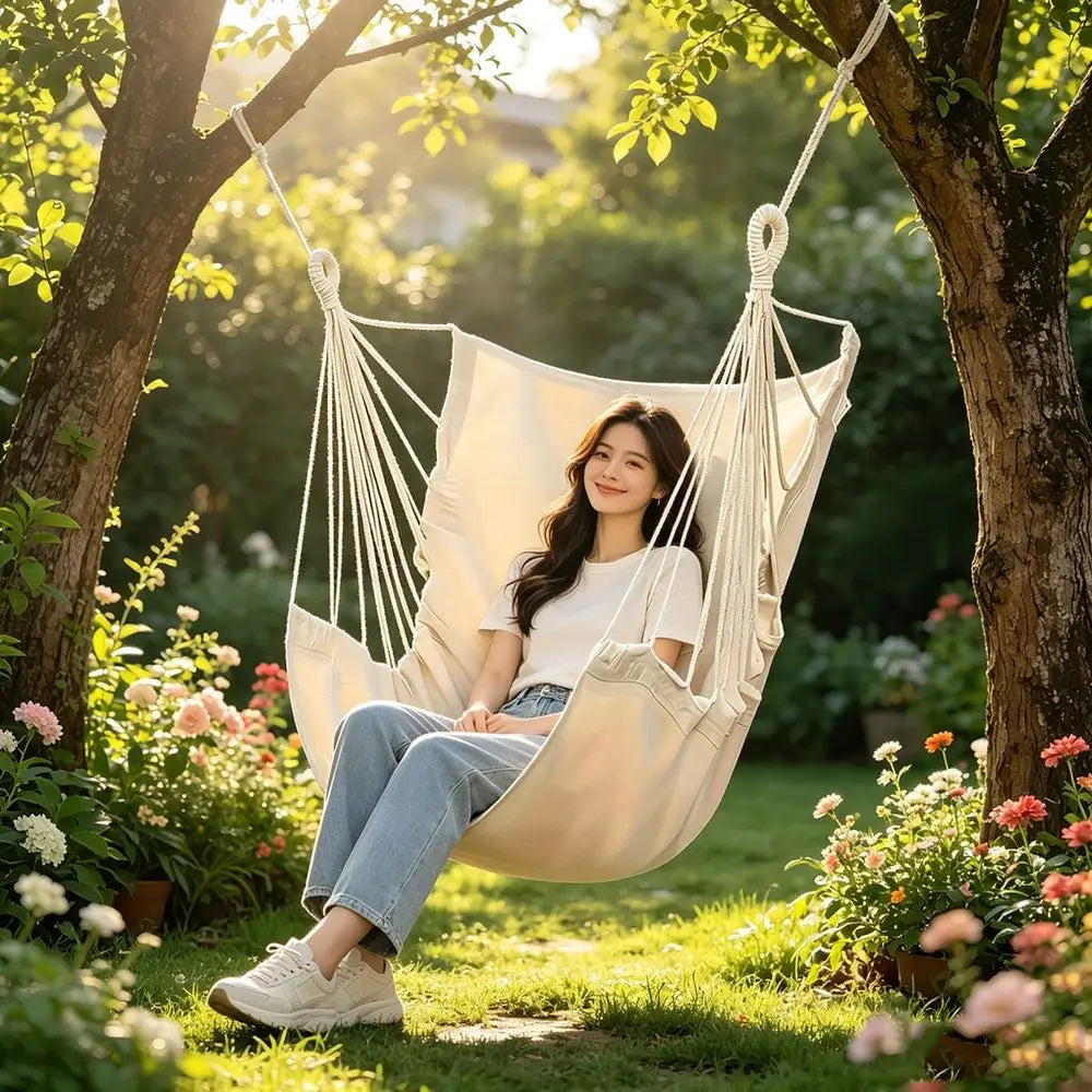 Outdoor Leisure Hammock Hanging Swing Chair