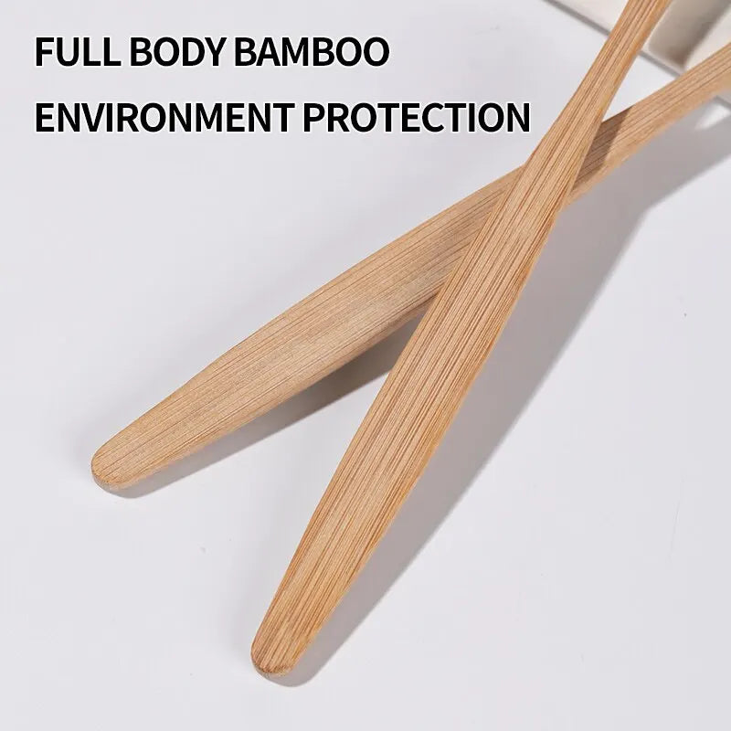 Eco Bamboo Toothbrushes For Adults 10 Pack Boxed Soft Bristles