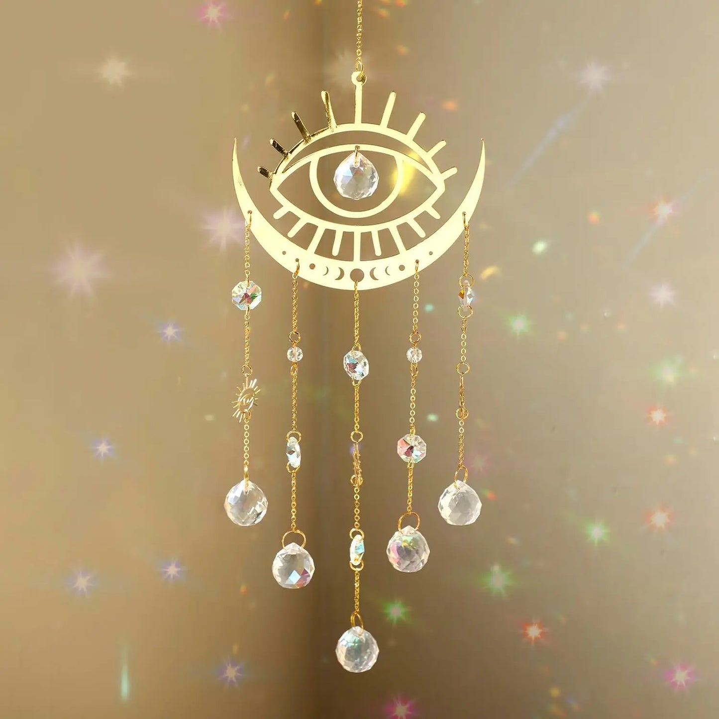 Crystal Ball Wind Chimes With Prisms For Indoor Outdoor Decor