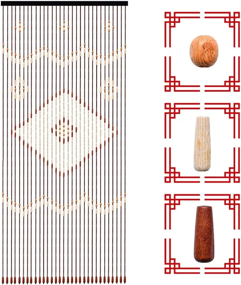Wooden Bead Curtain