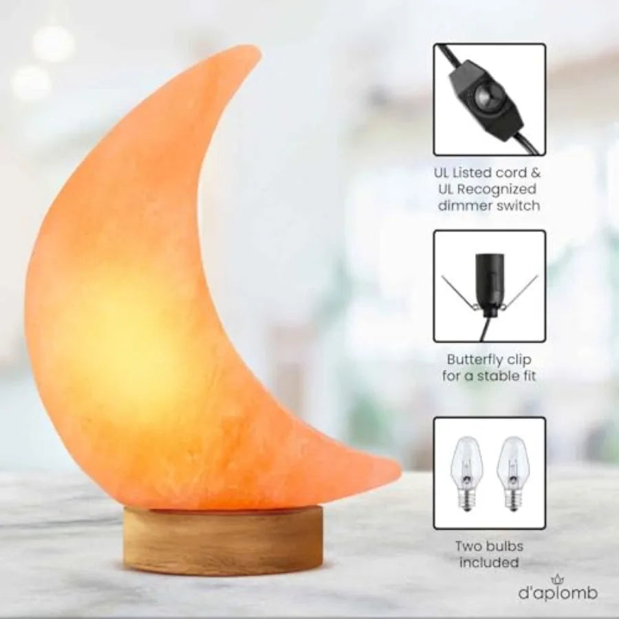 Natural Himalayan Salt Lamp With Dimmer Cord Hand Carved Crystal
