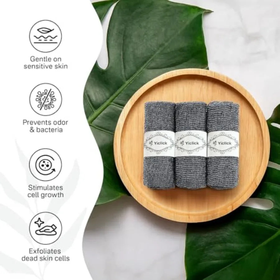 Exfoliating Washcloth Towel For Body And Back Scrubber
