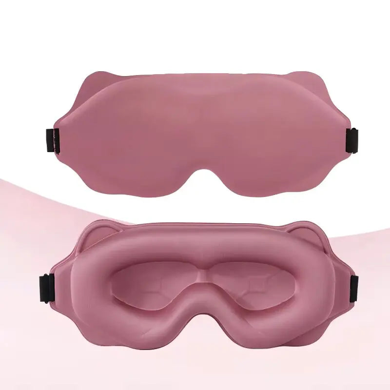 Weighted 3D Contoured Sleep Eye Mask With Soft Cotton Blend