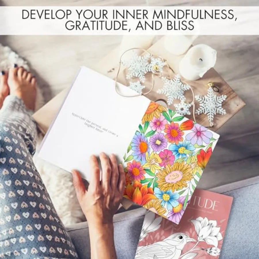 Beautiful Adult Coloring Book Set Of 2 For Relaxation