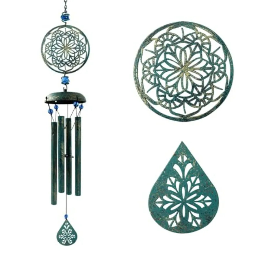 Wind Chimes Outdoor Zen Garden Decor Mandala Design