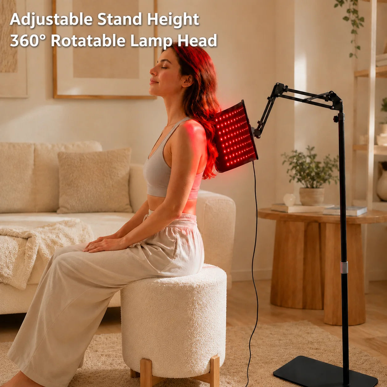 Near Infrared Light Therapy Panel 660nm 850nm With Adjustable Stand