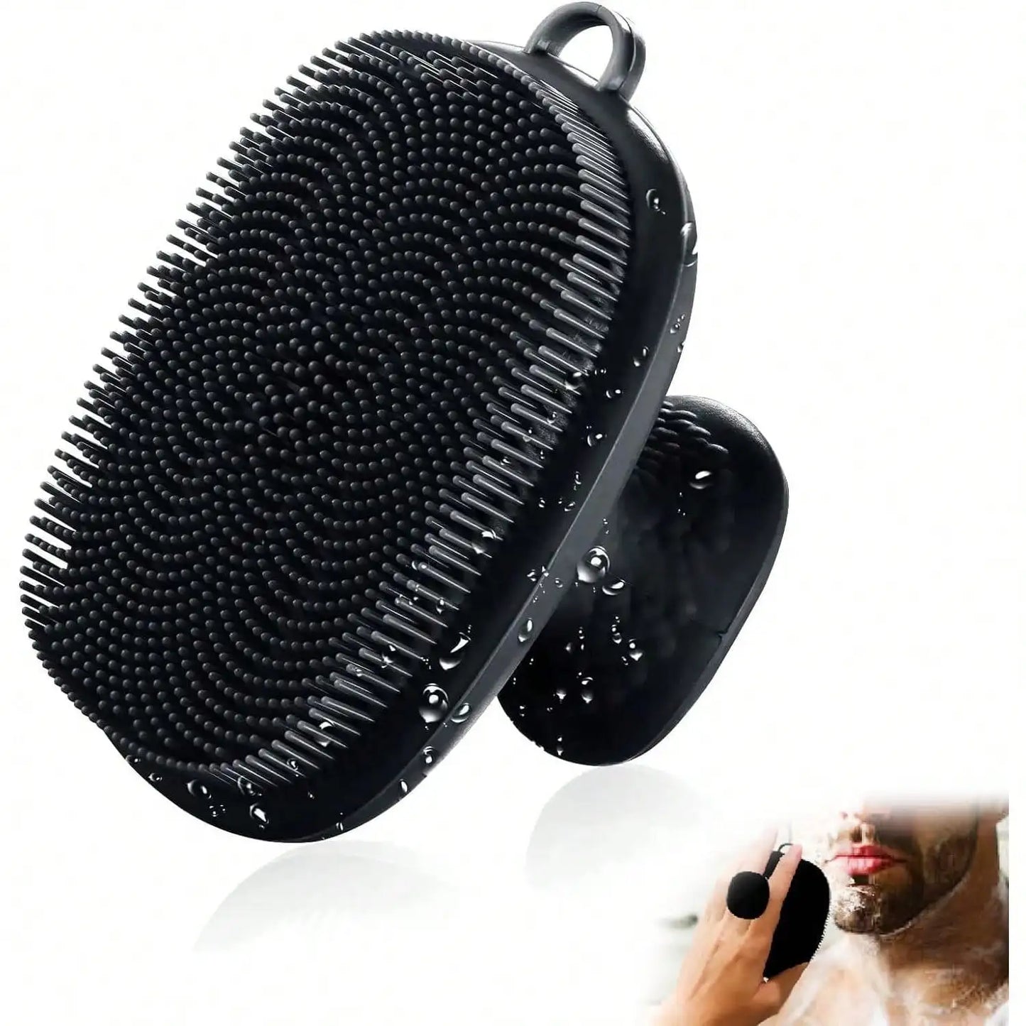 Silicone Face Scrubber For Men Facial Cleansing Brush Waterproof