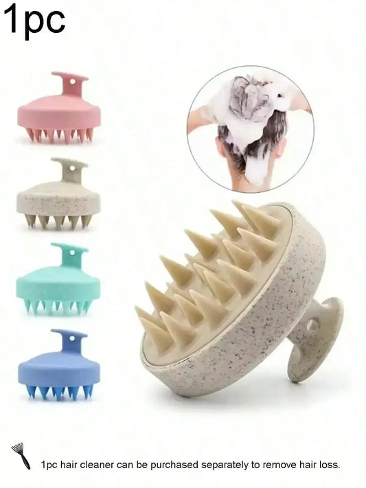 Soft Silicone Scalp Massage Brush For Wet Or Dry Hair