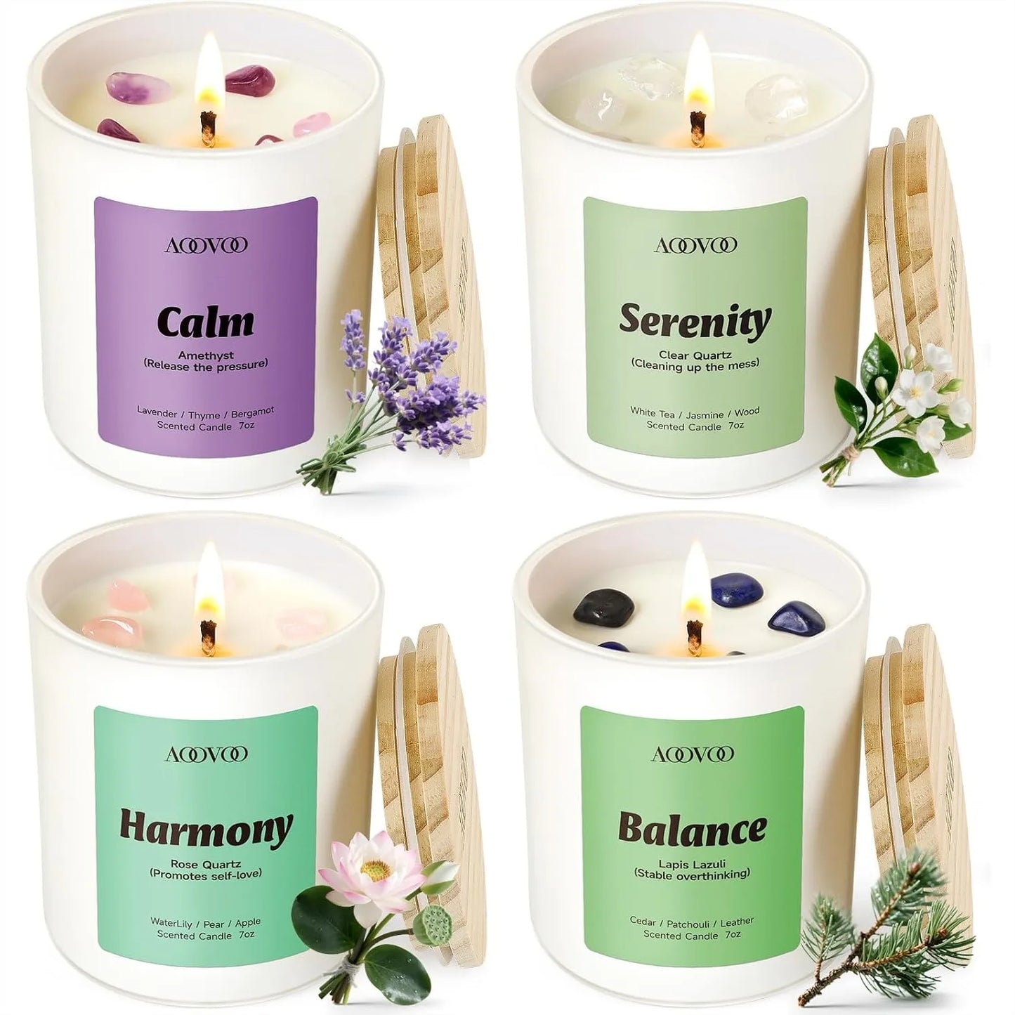 Calm Aromatherapy Scented Candle Set For Home Relaxation