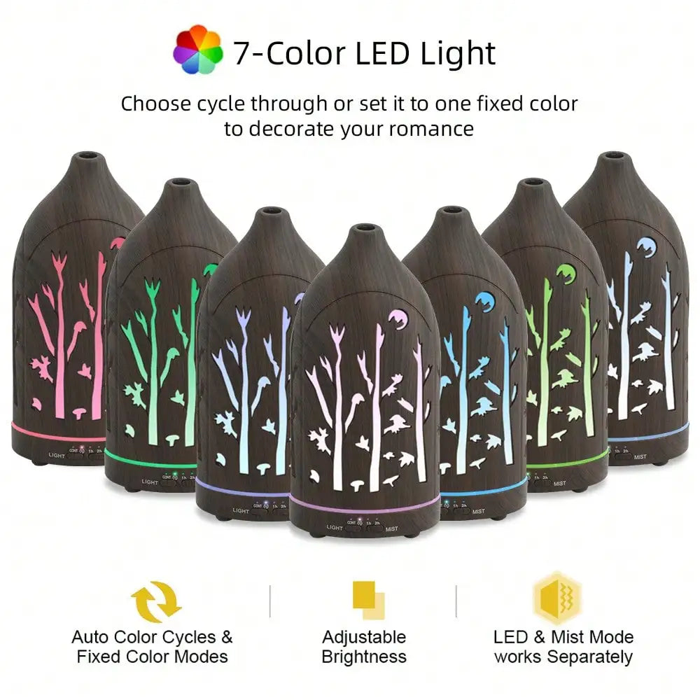 Ultrasonic Essential Oil Diffuser With Auto Shut Off Quiet Design