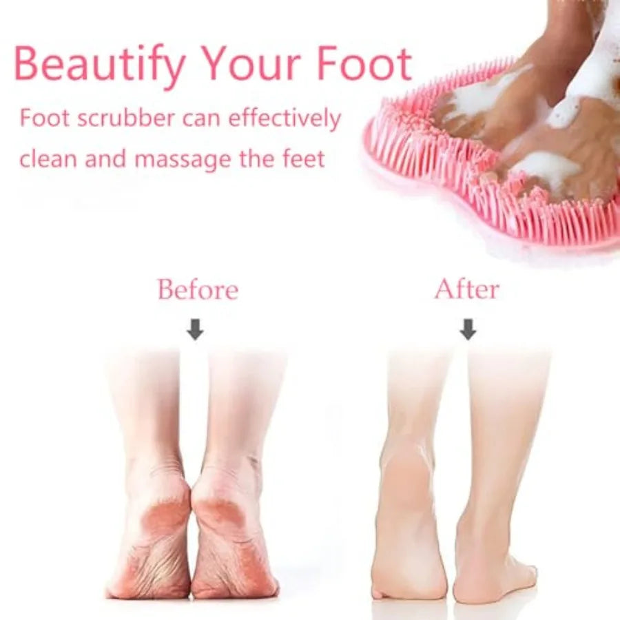 Silicone Shower Feet And Back Scrubber Mat
