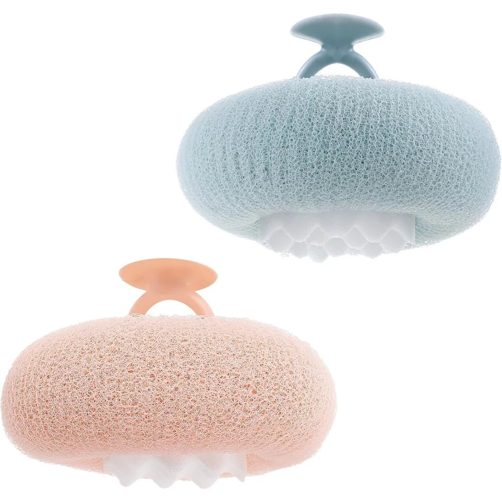 Exfoliating Sunflower Bath Ball Suction Cup Scrubber