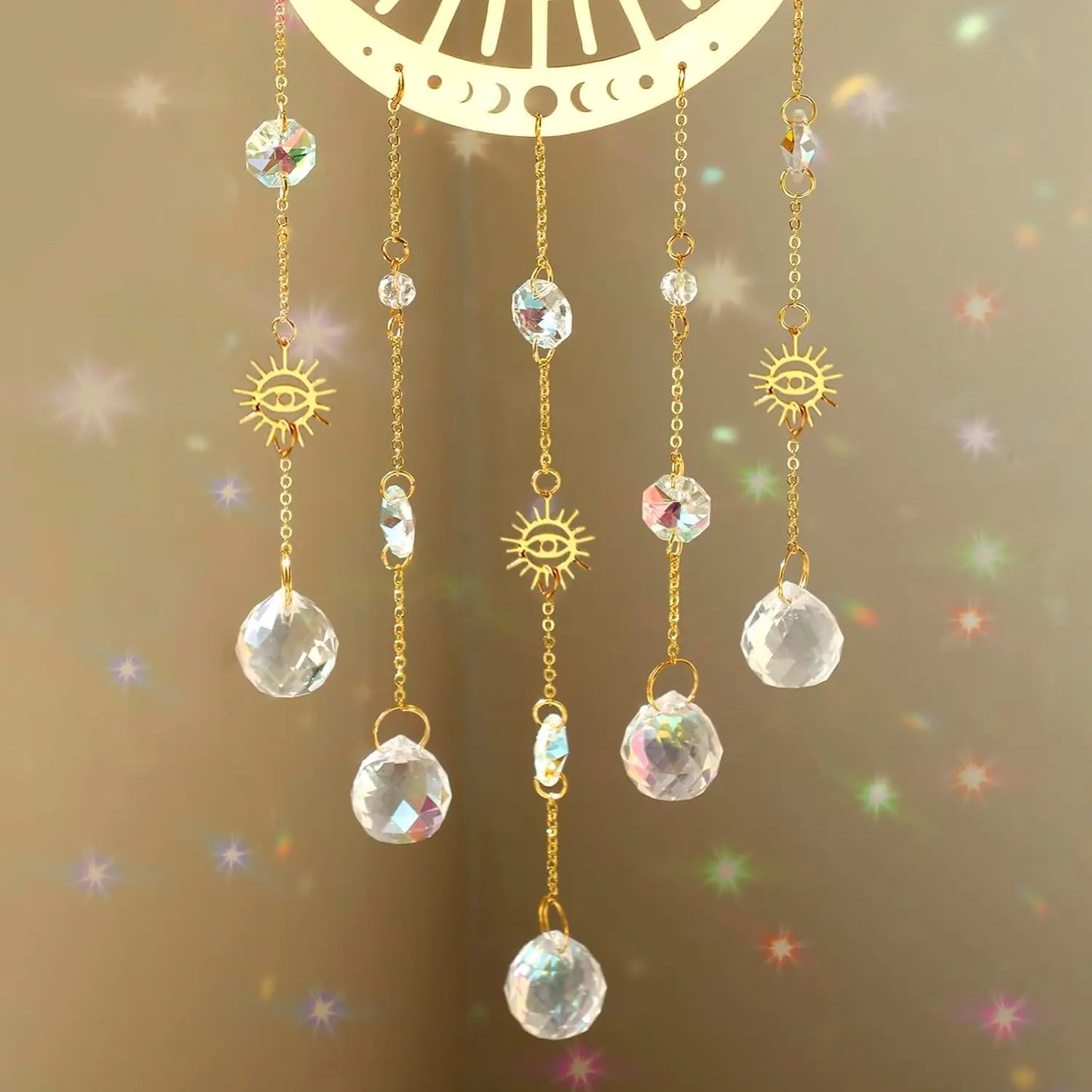Crystal Ball Wind Chimes With Prisms For Indoor Outdoor Decor