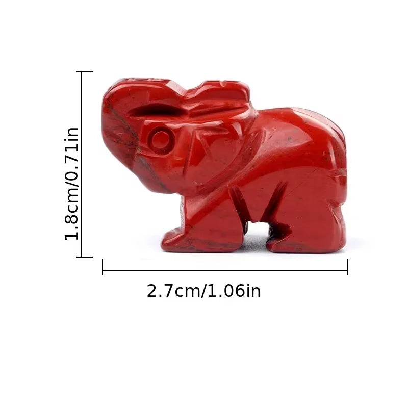 Natural Crystal Animal Carving Ornaments Original Mineral Decor