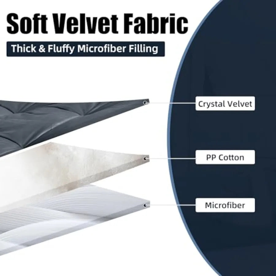 Floor Lounger Pillow Foldable Tufted Cushion for Yoga and Meditation