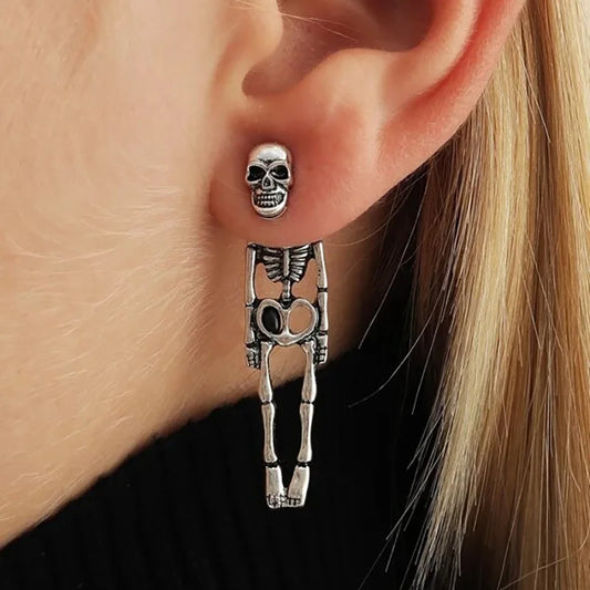 Premium Punk Gothic Skeleton Drop Earrings For Women