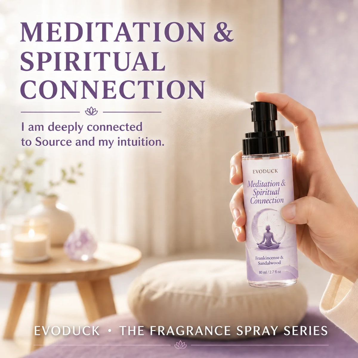 Frankincense Sandalwood Room Spray For Meditation And Spiritual Connection