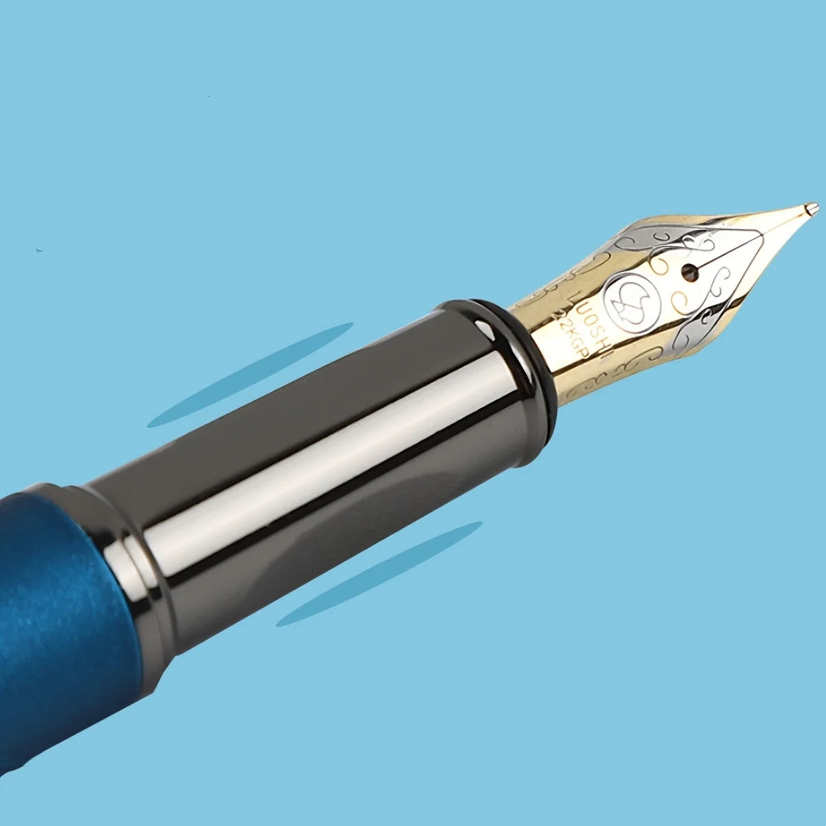 Fountain Pen With 50 Ink Cartridges 0.5mm Fine Nib