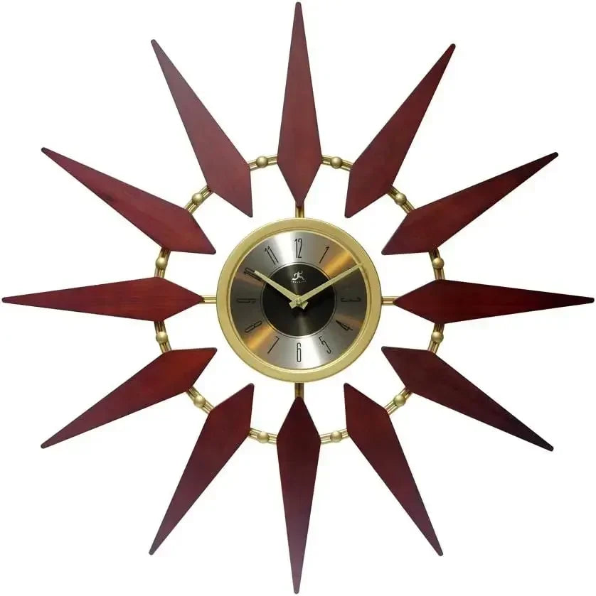 Orion Starburst Wall Clock Mid Century Modern 30 inch