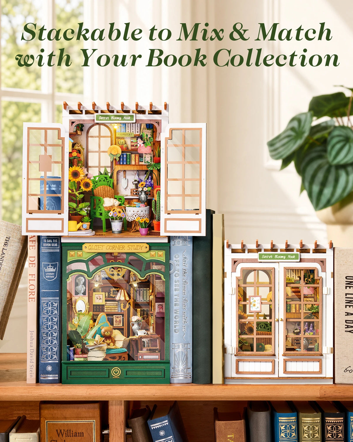 Rolife Book Nook Kit Mini Dollhouse Model Building Set