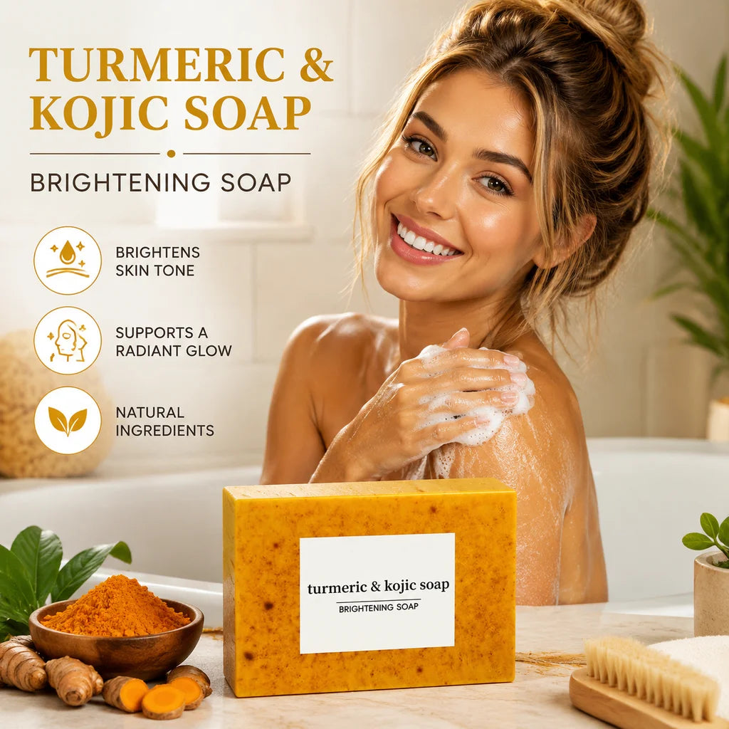 Natural Turmeric Facial And Body Cleansing Bar Handmade Herbal Soap
