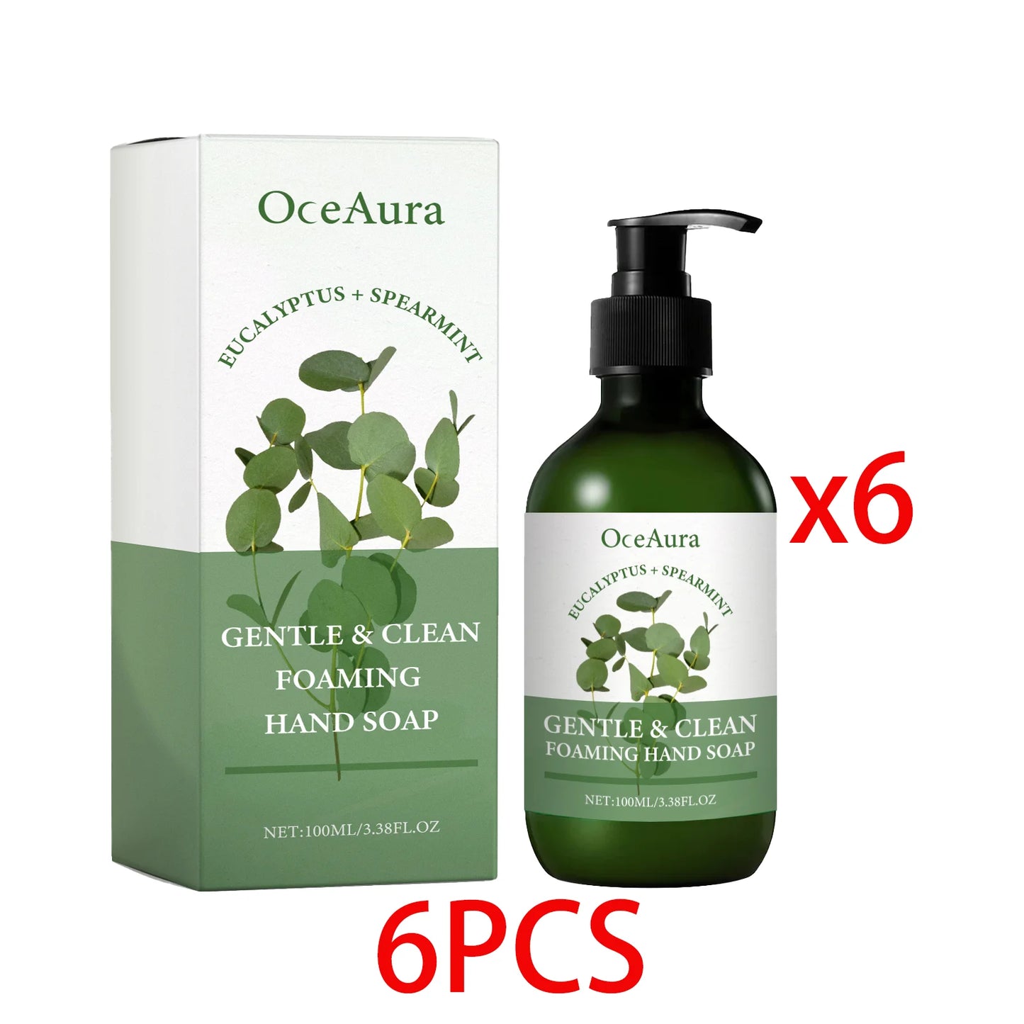 OceAura Eucalyptus Mint Foaming Hand Soap Moisturizing
