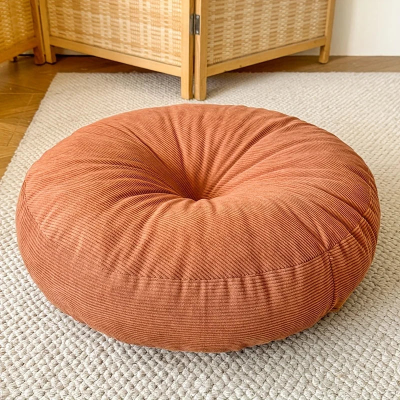 Thickened Round Seat Cushion With Anti Slip Cotton Filling