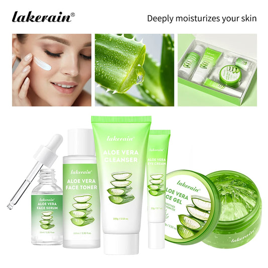 Lakerain Aloe Vera Skin Care Set Deep Hydration Kit