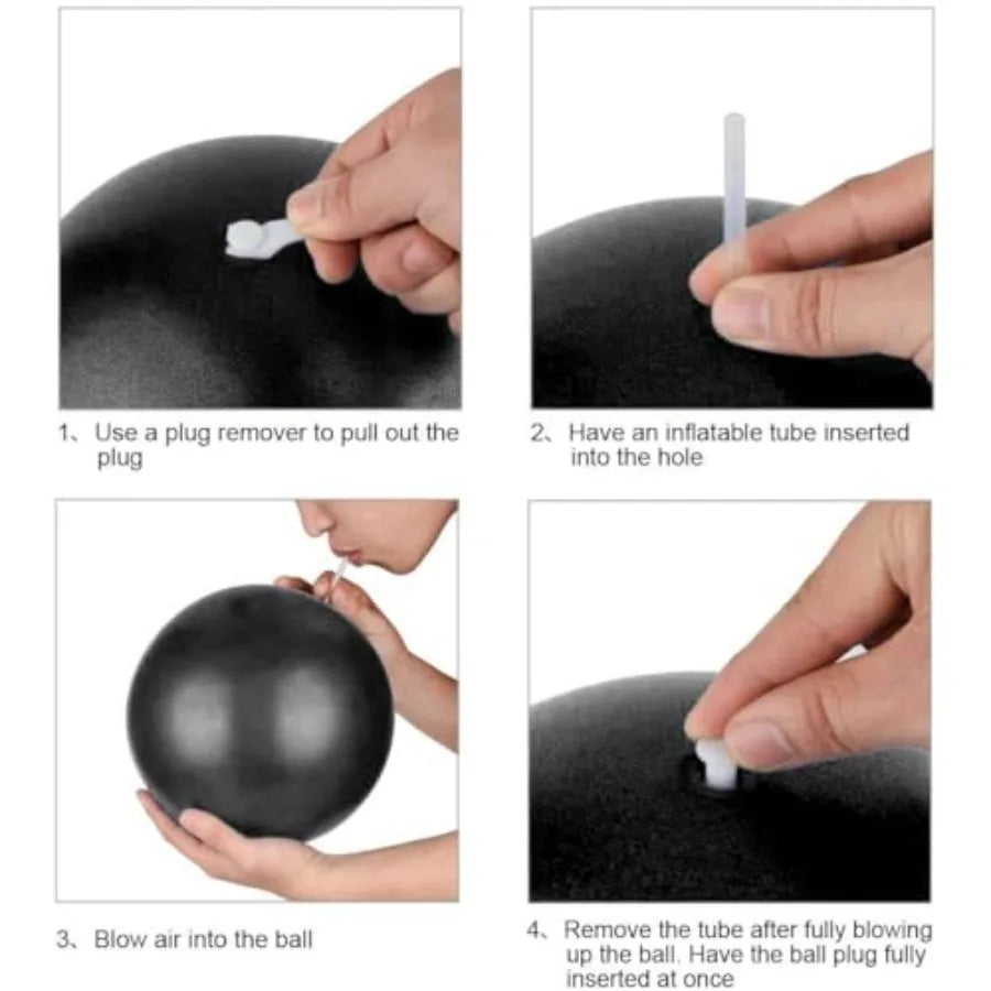 Two Pack Anti-Burst Pilates Yoga Exercise Balls For Core Training