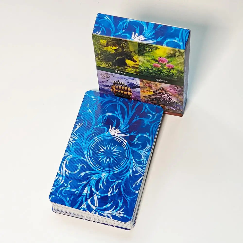 Mirror Truth Lenormand Deck Featuring Fractal Artistry For Divination