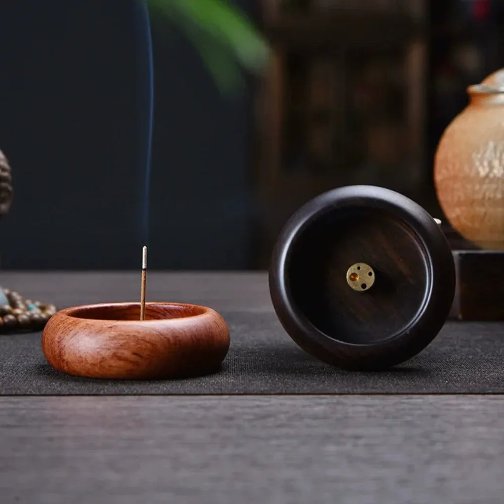 Wooden Plug In Incense Burner For Meditation Tea Rooms Home
