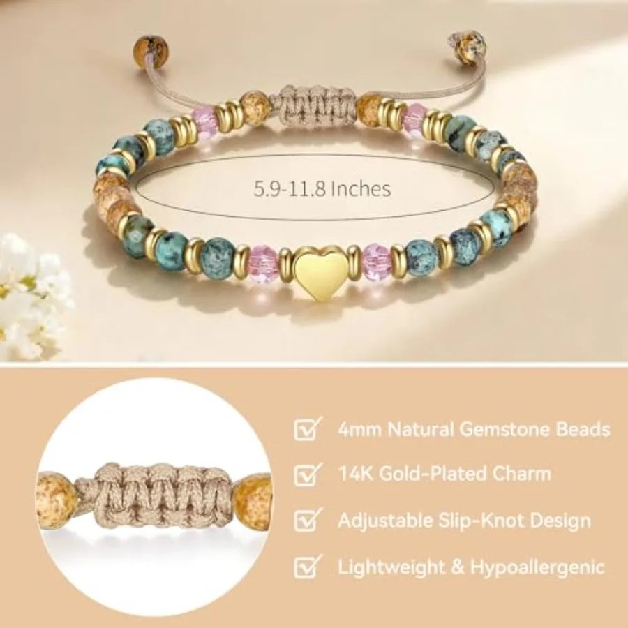Healing Natural Stone Bracelet Gift For Women Thinking Of You