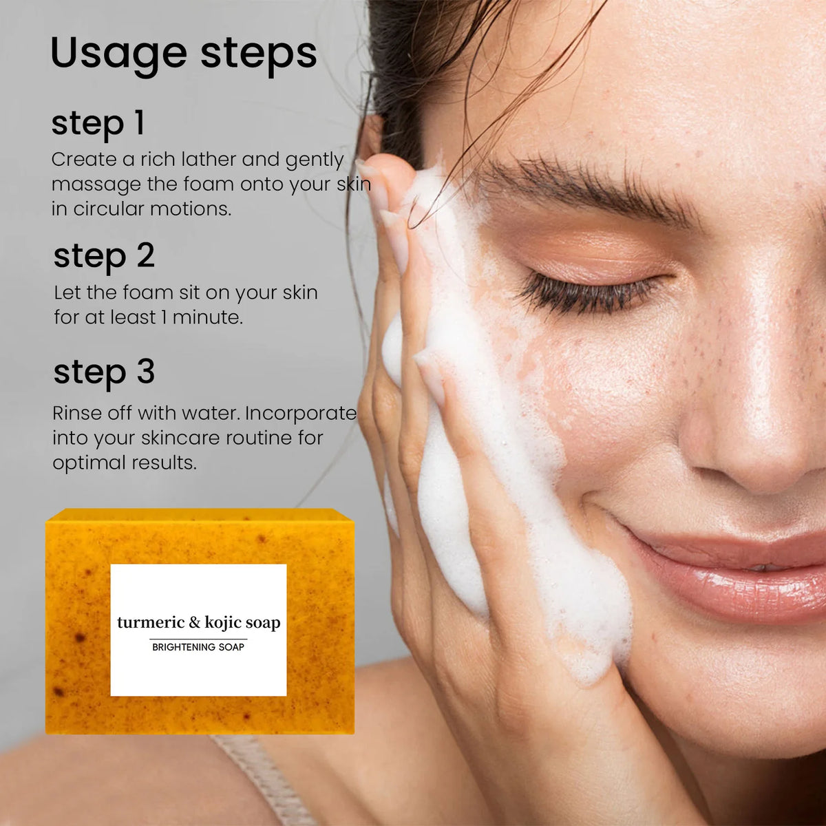 Natural Turmeric Facial And Body Cleansing Bar Handmade Herbal Soap