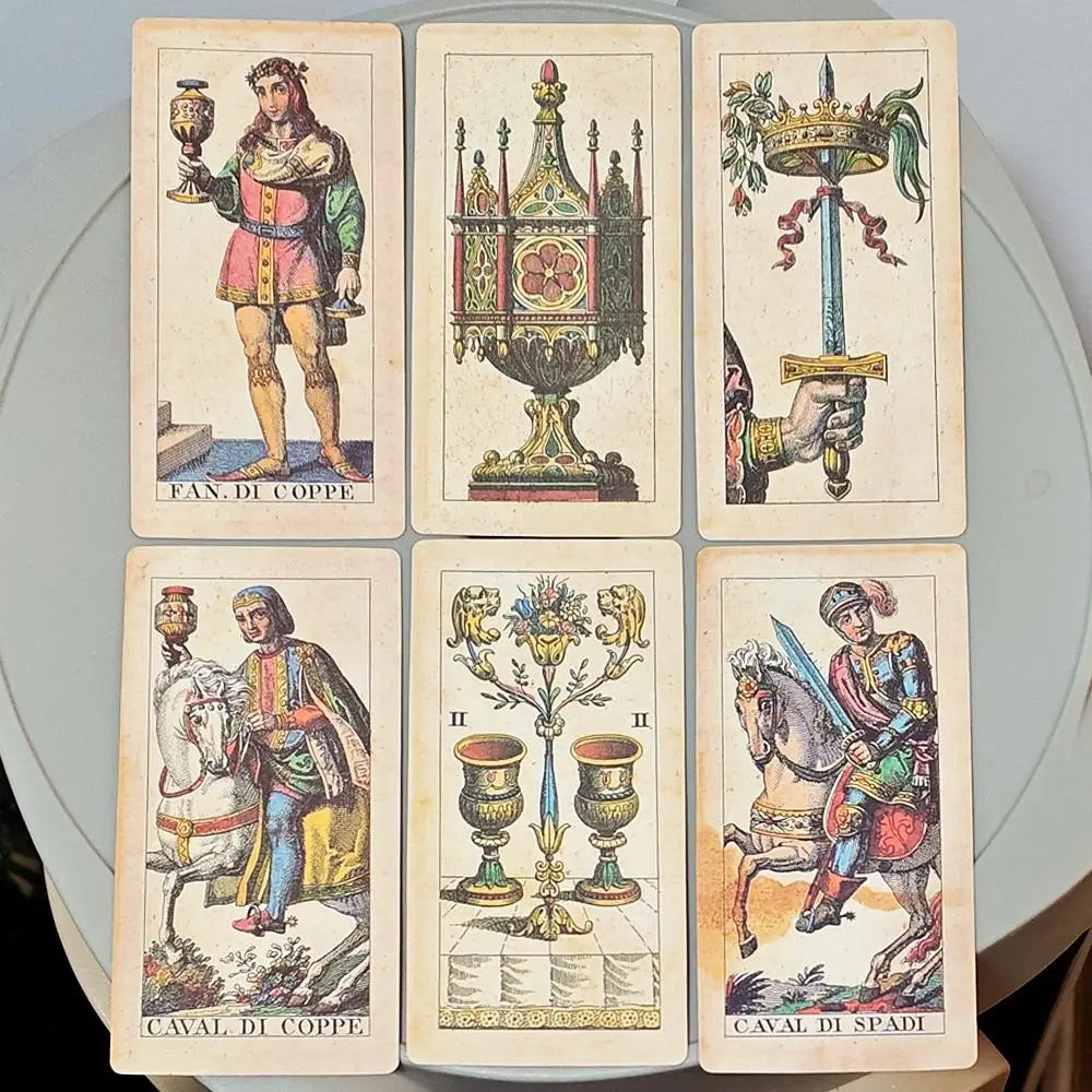Historical Italian Tarot Deck 78 Card Vintage Reproduction Set