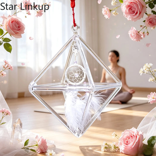 GIOIO Quartz Crystal Singing Pyramid Sound Healing Chakra Instrument