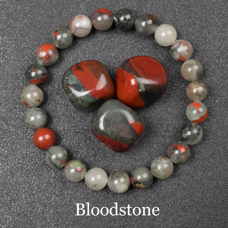 QLDDDstar Natural Golden Obsidian Stone Beaded Bracelet For Men And Women