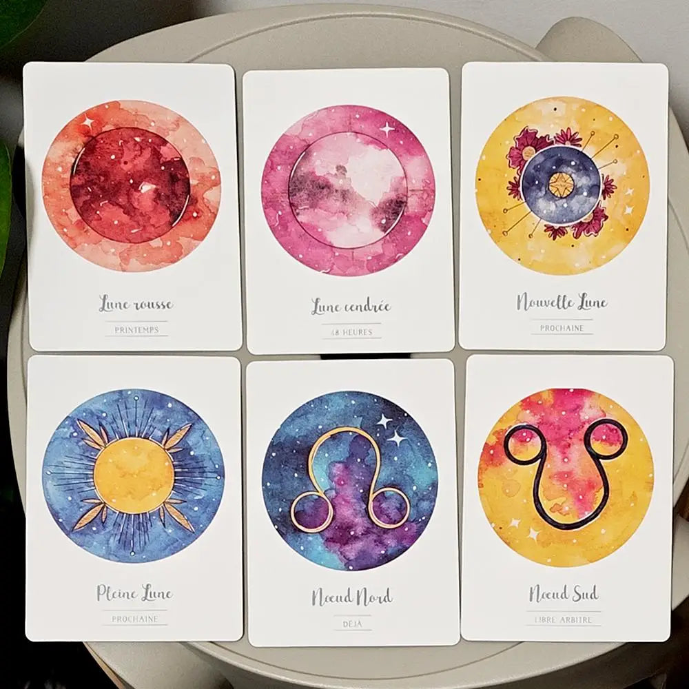 French Lunar Oracle Cards For Spiritual Emotional Guidance