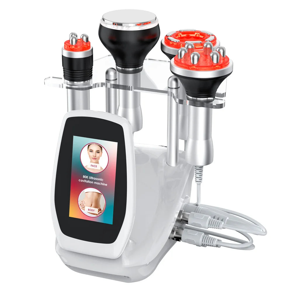 Ultrasonic Cavitation Body Slimming Machine 4 In 1 Facial Massager