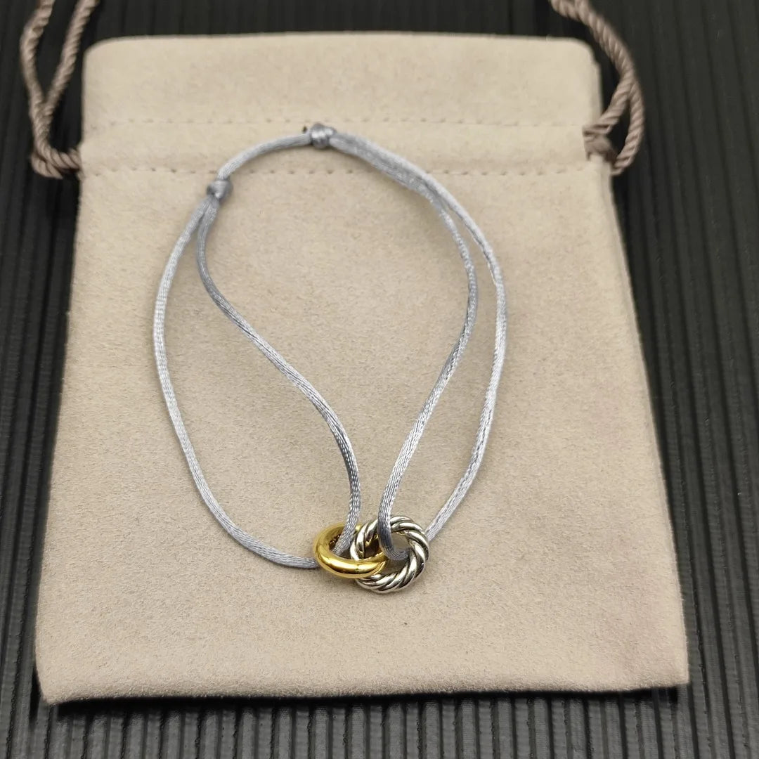 Lexington Double Ring Nylon Rope Bracelet For Men And Women